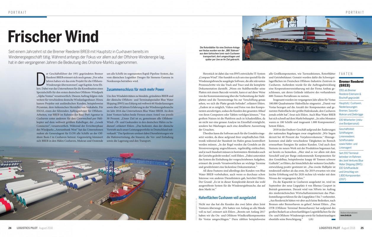 Frischer Wind - Logistics Pilot 08/2018